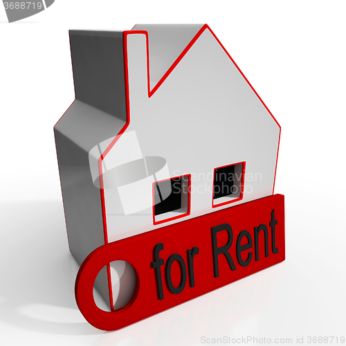 Image of Home For Rent Sign Showing Rental