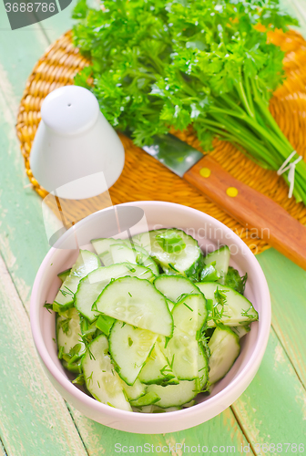 Image of salad with cucumbers