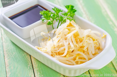 Image of sprouts and soy sauce