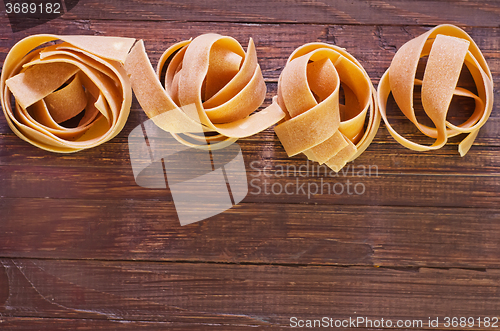 Image of raw pasta