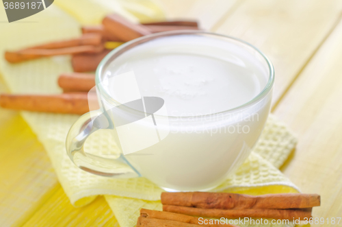 Image of milk with cinnamon