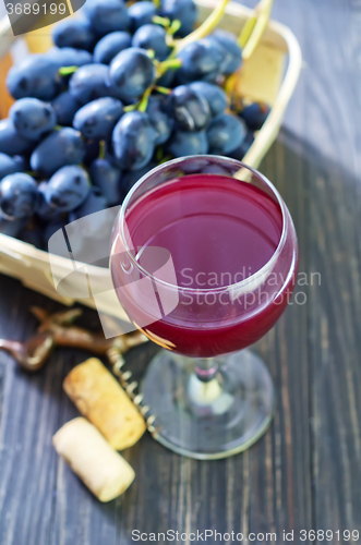 Image of homemade wine in glass