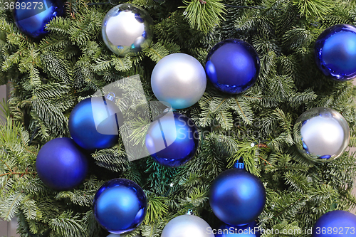 Image of Blue Christmas Baubles