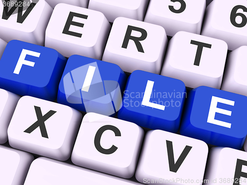 Image of File Keys Show Files Or Data Filing\r