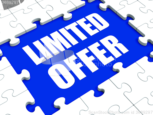 Image of Limited Offer Puzzle Shows Deadline Product Promotion