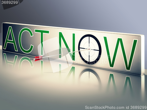 Image of Act Now Shows Urgency To Communicate Fast