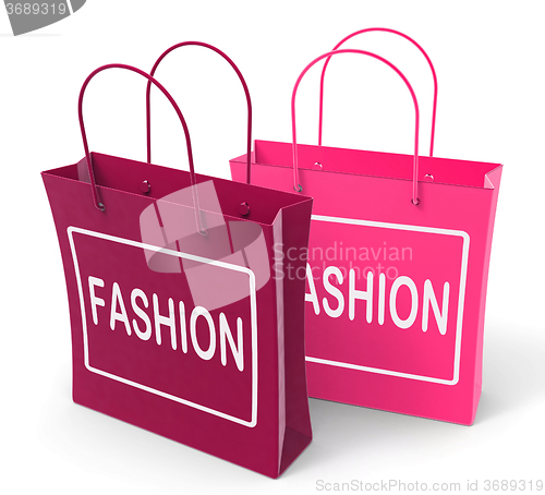 Image of Fashion Bags Represent Fashionable and Trendy Products