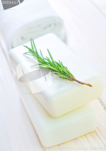Image of White soap