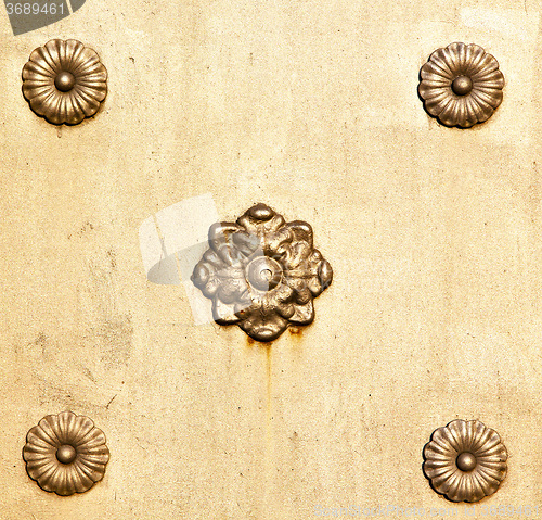 Image of  in cislago  rusty brass brown knocker  