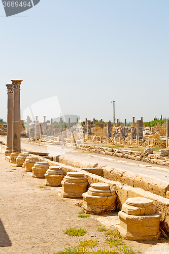 Image of the column     construction asia turkey  temple 