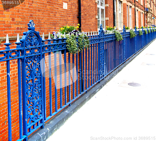 Image of old window in europe london  red brick wall     and      histori