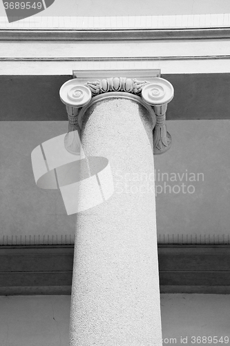 Image of abstract old column in the  country  of europe italy and marble 