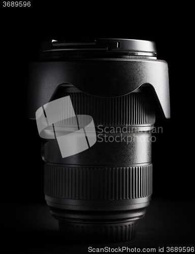 Image of close up of camera lens