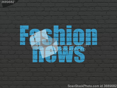 Image of News concept: Fashion News on wall background