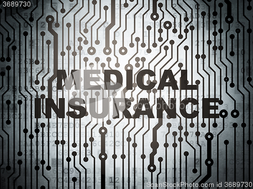 Image of Insurance concept: circuit board with Medical Insurance