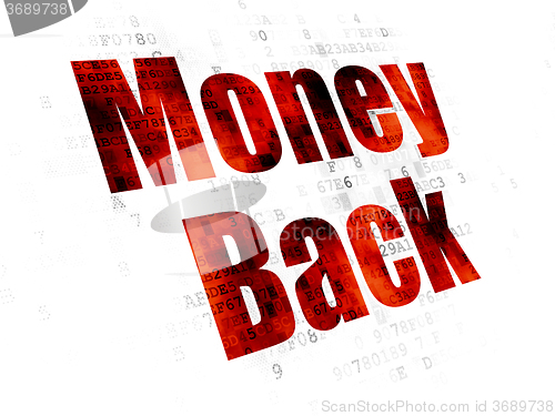 Image of Business concept: Money Back on Digital background