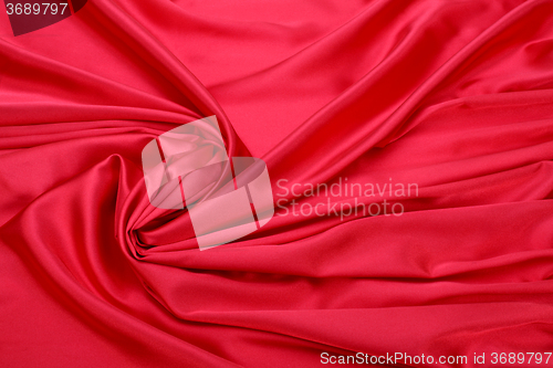Image of red silk fabric background