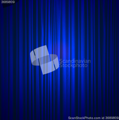 Image of blue silk curtain background