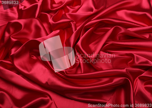 Image of red silk fabric background