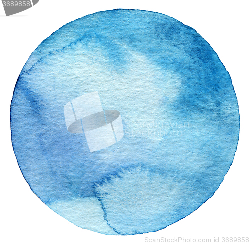 Image of Abstract watercolor circle painted background