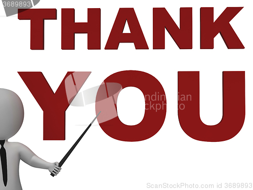 Image of Thank You Notice Showing Thanks