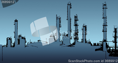 Image of Oil refinery illustration