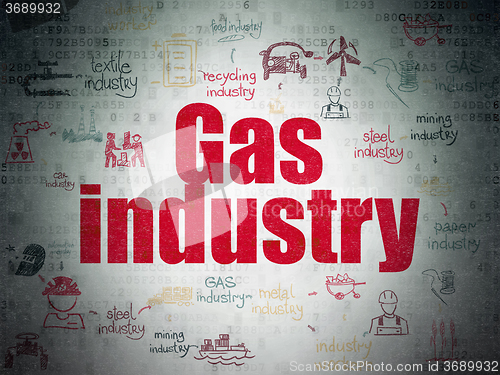 Image of Industry concept: Gas Industry on Digital Paper background