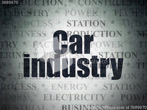 Image of Industry concept: Car Industry on Digital Paper background