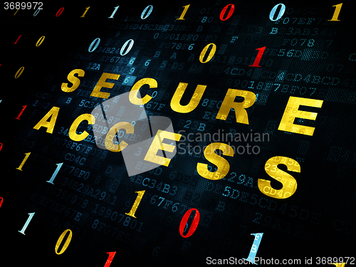 Image of Security concept: Secure Access on Digital background