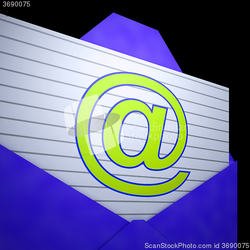 Image of At Envelope Shows Online Mailing Inbox Support