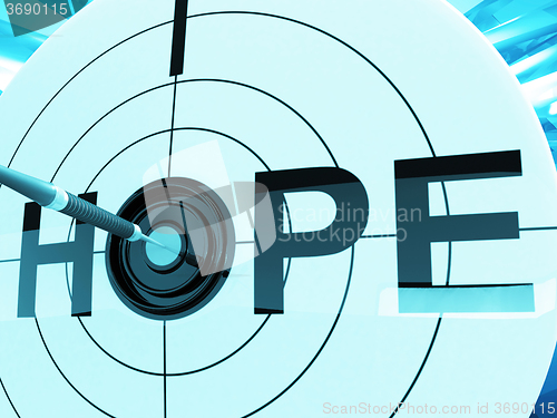 Image of Hope Target Shows Prayer And Faith Hopeful