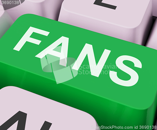 Image of Fans Key Shows Follower Or Internet Fan