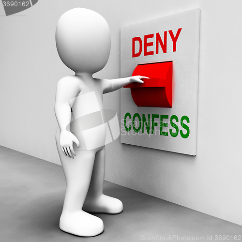 Image of Confess Deny Switch Shows Confessing Or Denying Guilt Innocence