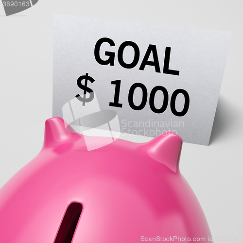 Image of One Thousand dollars, usd Goal Showing Ambition