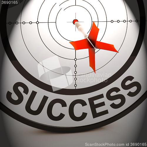 Image of Success Shows Best Financial Achievement Solution