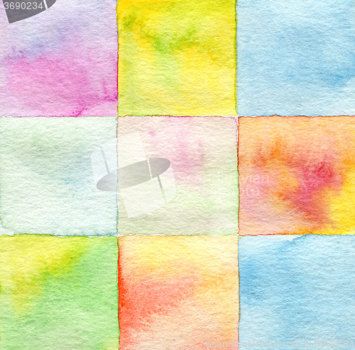 Image of Abstract  square watercolor painted background