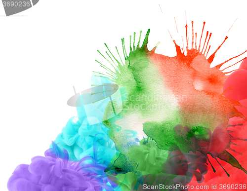 Image of abstract watercolor blot background