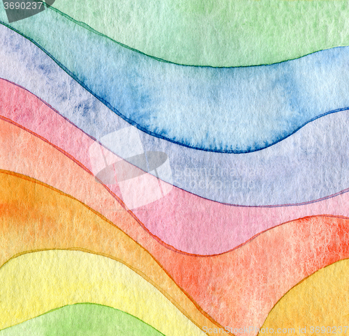 Image of Abstract wave watercolor painted background