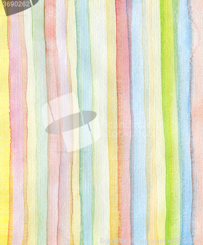 Image of Abstract strips watercolor painted background