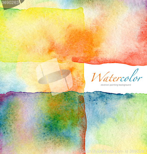 Image of Abstract  watercolor painted background