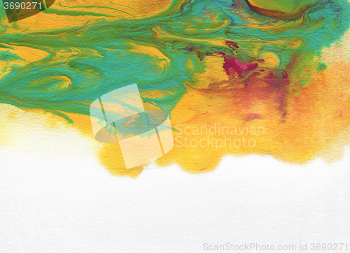Image of Abstract  acrilic and watercolor painted background