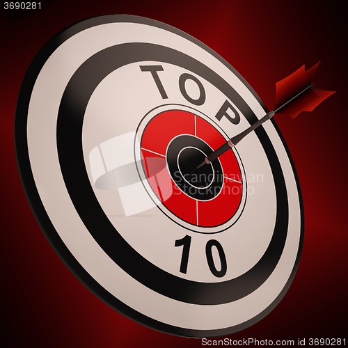 Image of Top Ten Target Shows Best In Charts