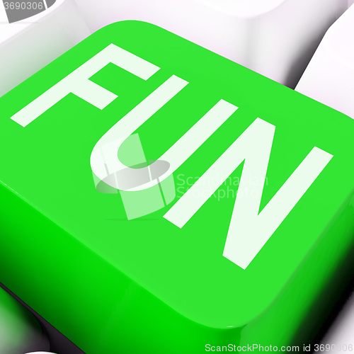 Image of Fun Key Means Exciting Entertaining Or Joyful\r
