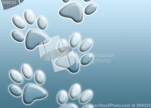 Image of abstract paw prints