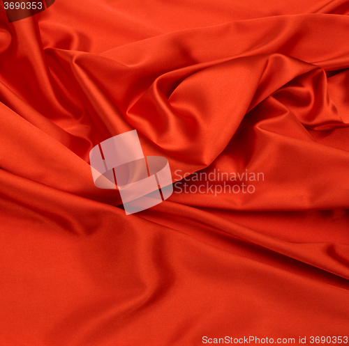 Image of red silk fabric background