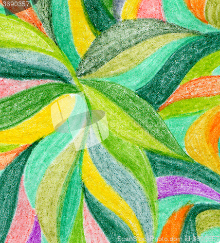 Image of Abstract color pencil background