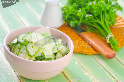 Image of salad with cucumbers