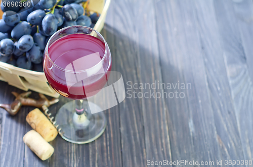 Image of homemade wine in glass