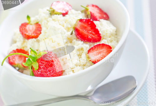 Image of sweet cottage with strawberry