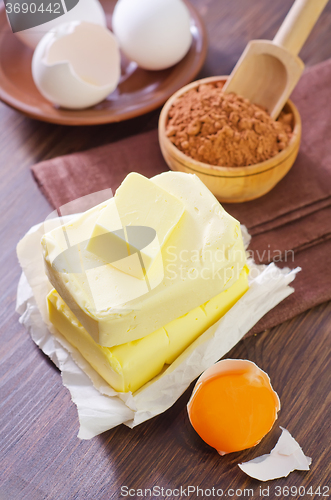 Image of ingredients for brownie
